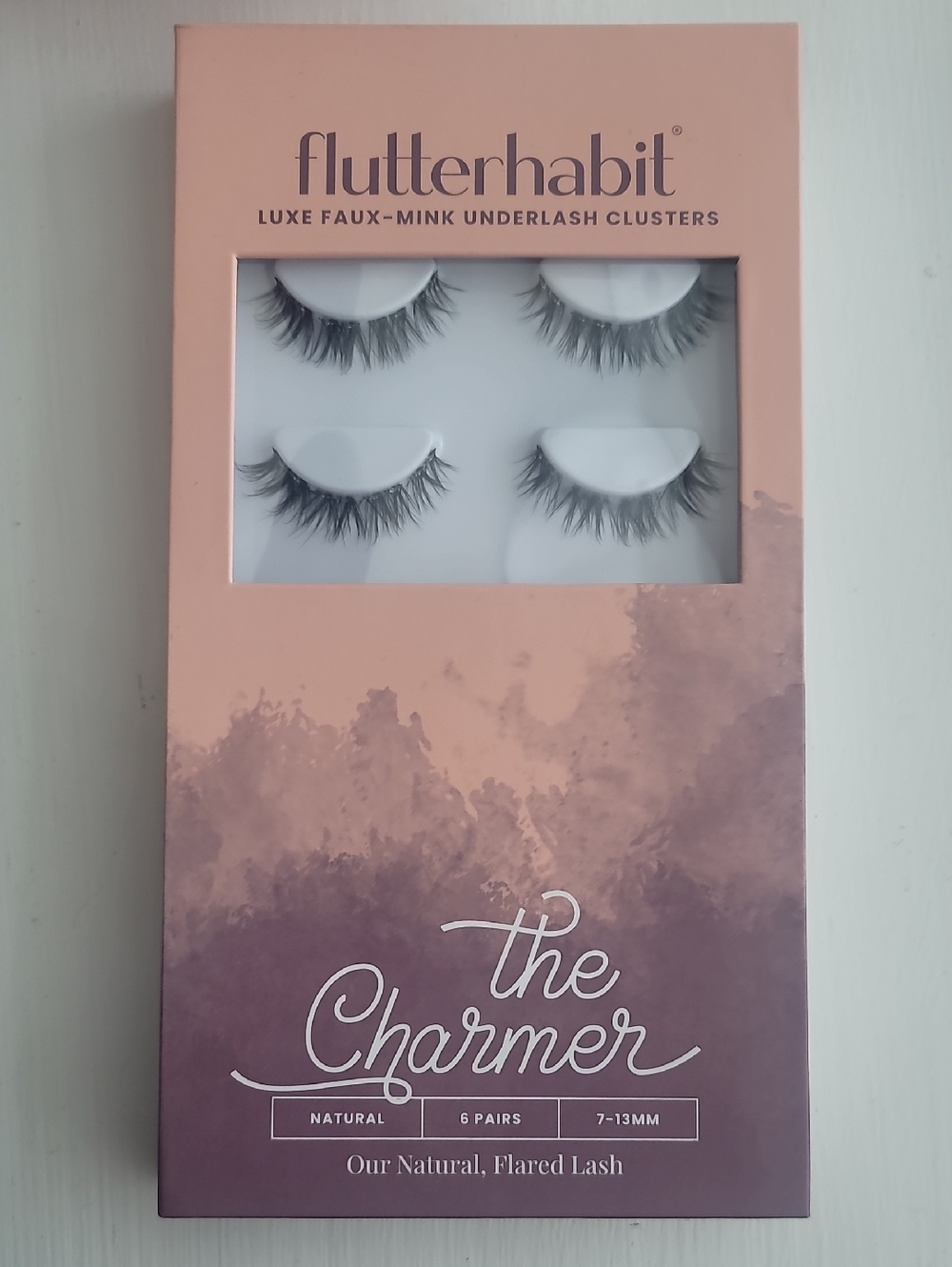 flutterhabit The Charmer Faux-Mink Underlash Clusters - Natural Black (6 Pairs)